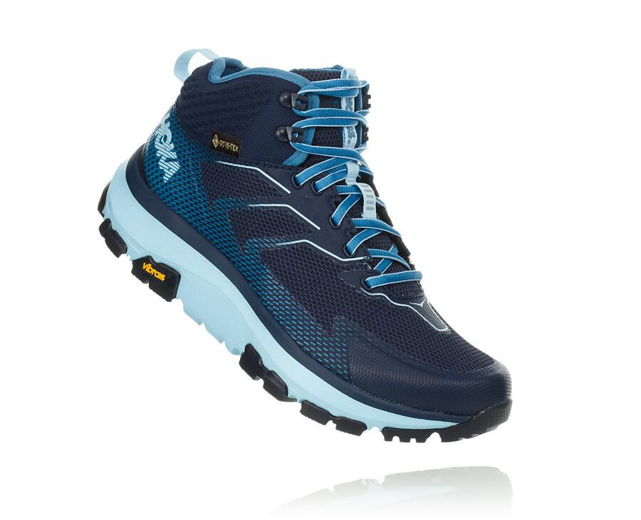 Chaussure Randonnée Hoka One One Toa Gore-Tex Femme - Bleu - HGQ-079462